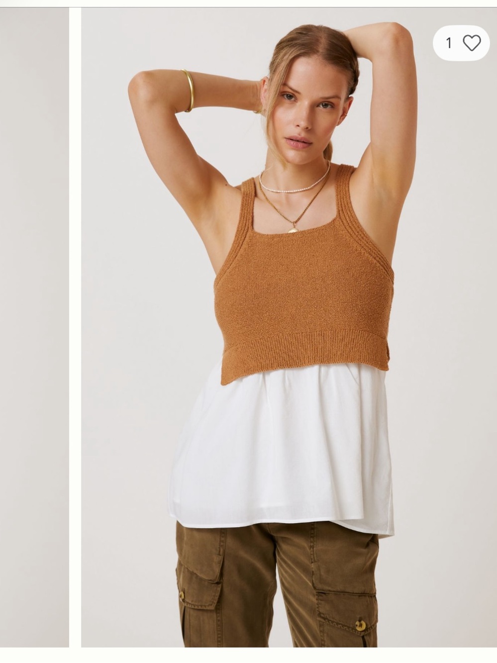 By Anthropologie Jenna Twofer Sweater Tank